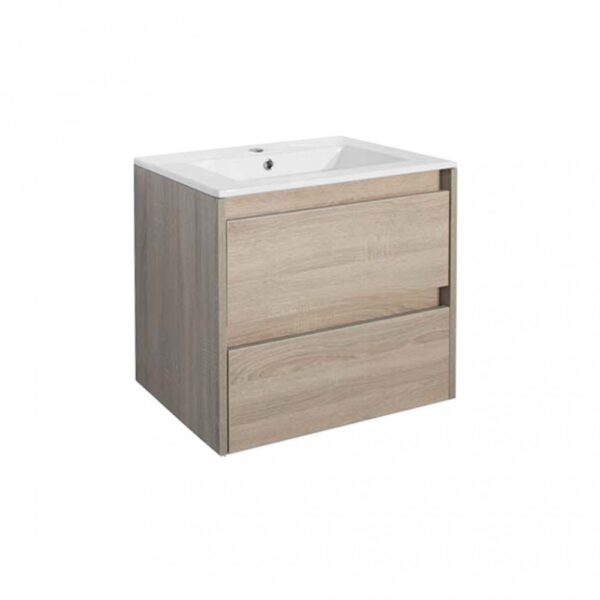 Porto 60 alsó fürdőszoba bútor Szürke Sonoma tölgy mosdó nélkül