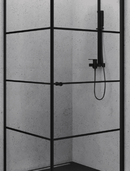 Roltechnik zuhanyajtó oldalfallal transparent üveggel, ACTIVE SHIELD 6mm