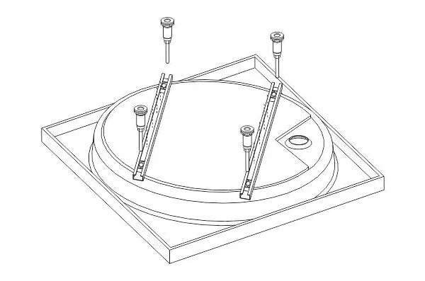 Sanplast Lábszett zuhanytálcához STB-002 Lábszett