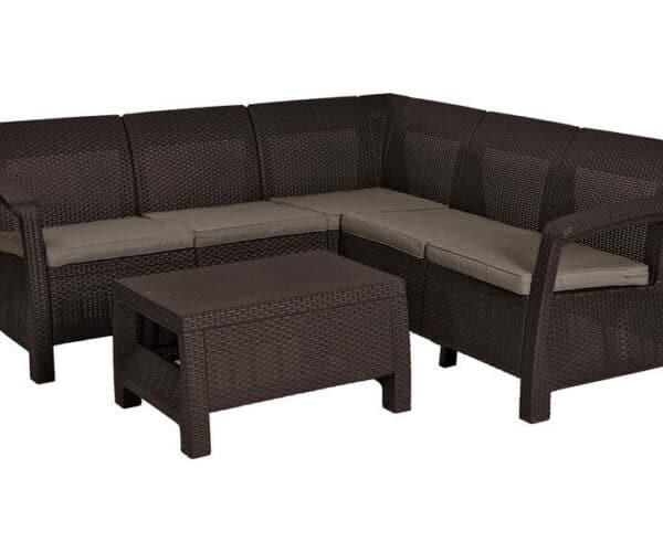 Corfu relax műrattan kerti sarokgarnitúra