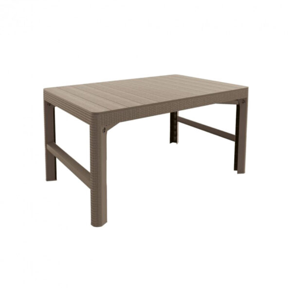 Lyon rattan kerti asztal cappuccino