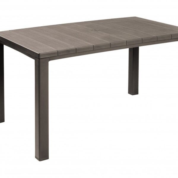 Julie műanyag kerti asztal cappuccino