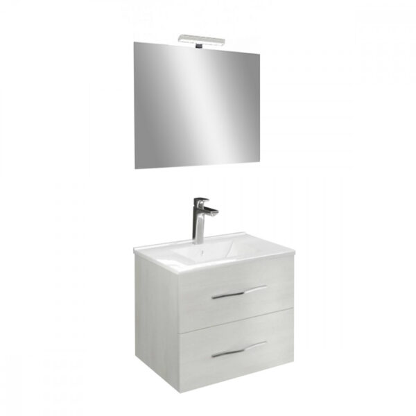 Castello 60 komplett fürdőszoba bútor fehér tölgy