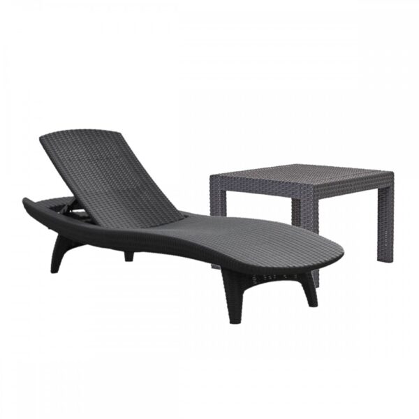 Pacific kerti nyugágy set Rosario asztallal grafit