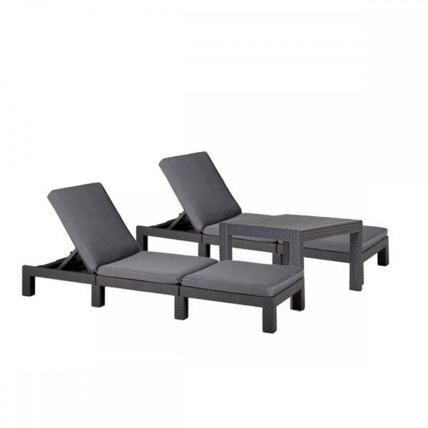 Daytona duo kerti nyugágy set Rosario asztallal grafit