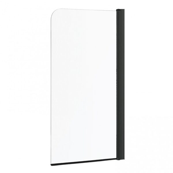 Cristal 1 BL kádparaván 150x80 cm, fekete profil, víztiszta üveg