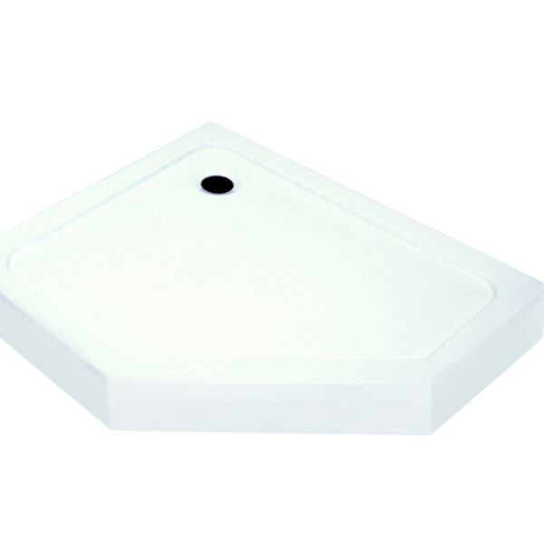 Glasgow szögletes aszimmetrikus zuhanytálca, balos 80x100 cm