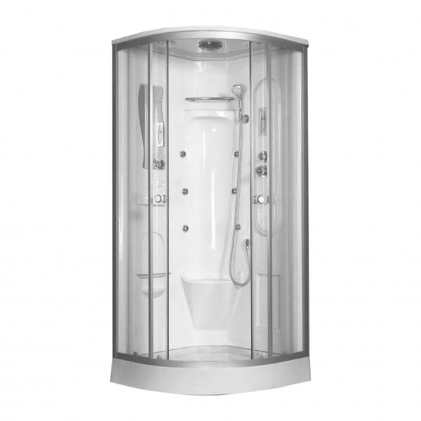 Liza akril hátfalas hidromasszázs kabin 90x90 cm
