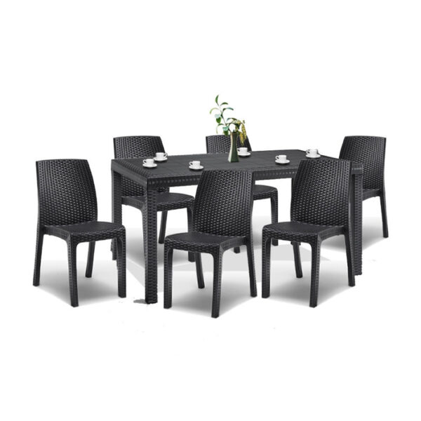 Hellda 4+1 kerti bútor garnitúra szett