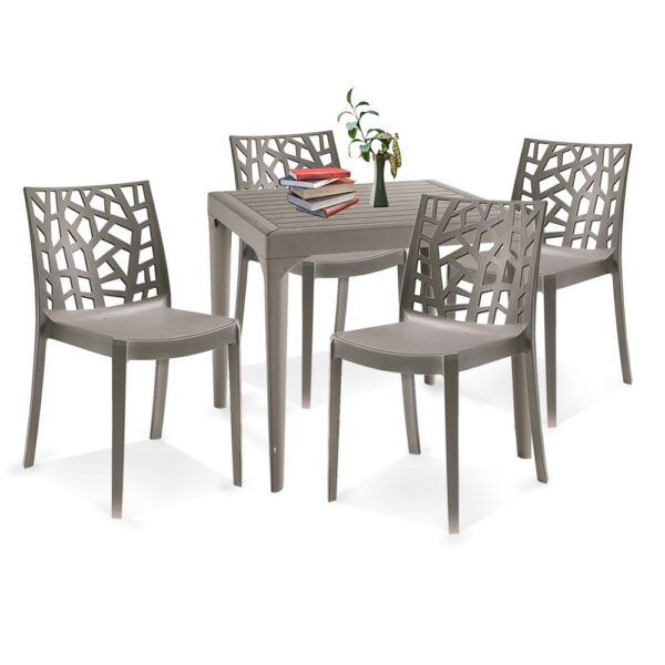 Capo 4+1 kerti bútor garnitúra szett taupe