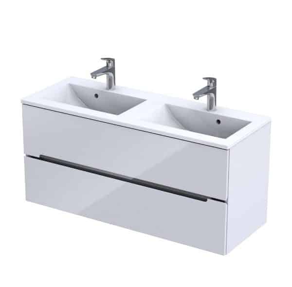 Roltechnik Fürdőszobai szekrény, 2 fiókos, dupla mosdóhoz