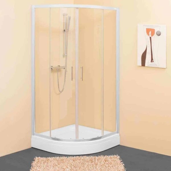 Kolpa San SQ LINE TKP negyedköríves, tolóajtós zuhanykabin