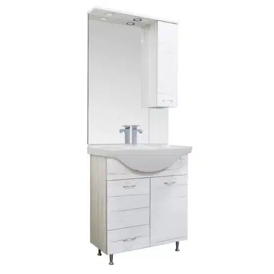 Vanessa 65 komplett fürdőszoba bútor Világos Monaco tölgy