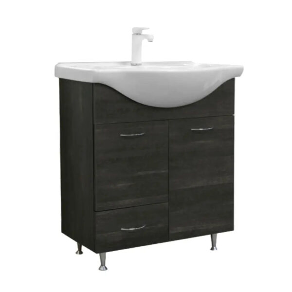 Vanessa 75 alsó szekrény Fekete Freya tölgy