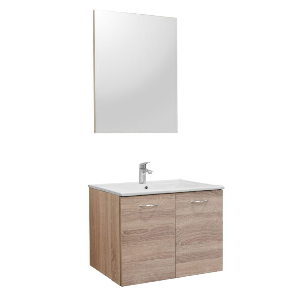 Zoya 60 komplett fürdőszoba bútor Szürke Sonoma tölgy