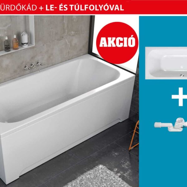Kolpa San Destiny 160x70 beépíthető fürdőkád csomagajánlat