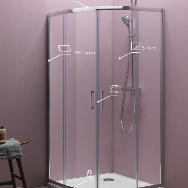 Kolpa San Eco Quat TKP negyedköríves zuhanykabin