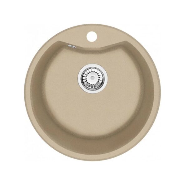 TERRA ROUND EGY MEDENCÉS GRÁNIT MOSOGATÓ HOMOK SZÍNBEN