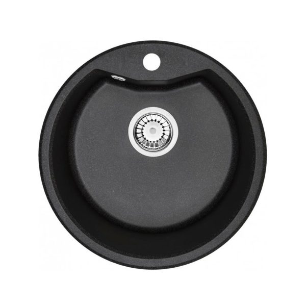 TERRA ROUND EGY MEDENCÉS GRÁNIT MOSOGATÓ ANTRACIT SZÍNBEN