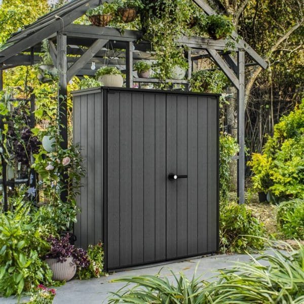 CORTINA ALTO MŰANYAG KERTI TÁROLÓ SZÜRKE