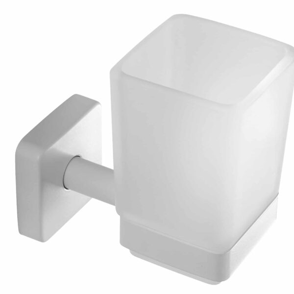 Roltechnik QUATTRO Üveg fogmosópohár, tartóval