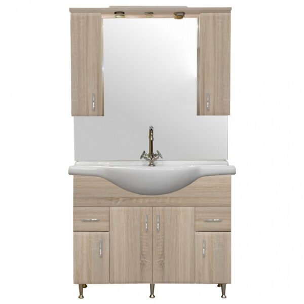 Bianca Plus 105 komplett fürdőszoba bútor sonoma tölgy