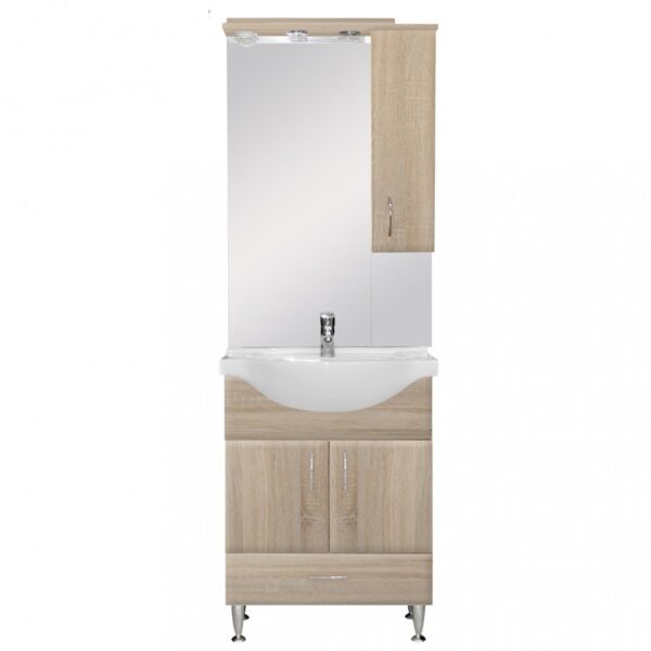 Bianca Plus 65 komplett fürdőszoba bútor sonoma tölgy