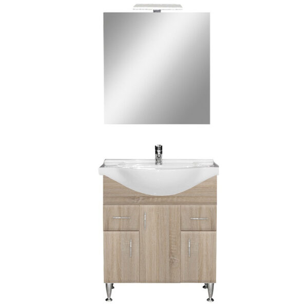 Bianca Prime 75 komplett fürdőszoba bútor sonoma tölgy