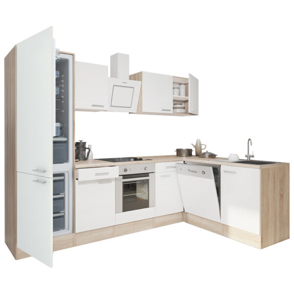 Yorki 280 beépíthető sarok konyhablokk sonoma tölgy korpusszal