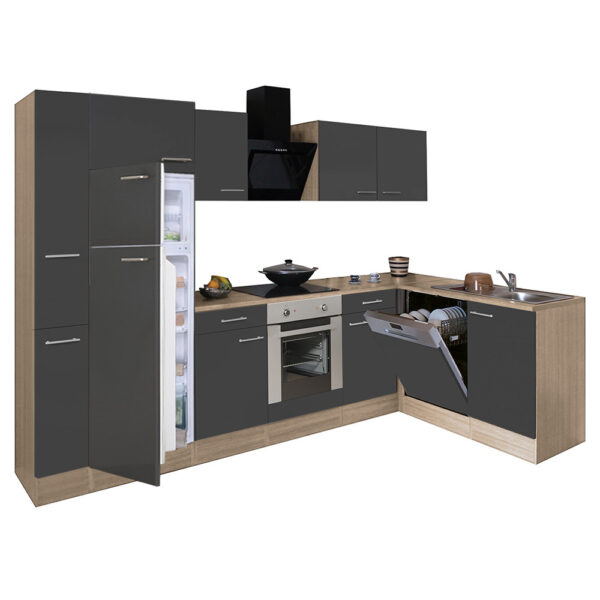 Yorki 310 beépíthető sarok konyhablokk sonoma tölgy korpusszal