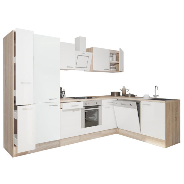 Yorki 310 beépíthető sarok konyhablokk sonoma tölgy korpusszal