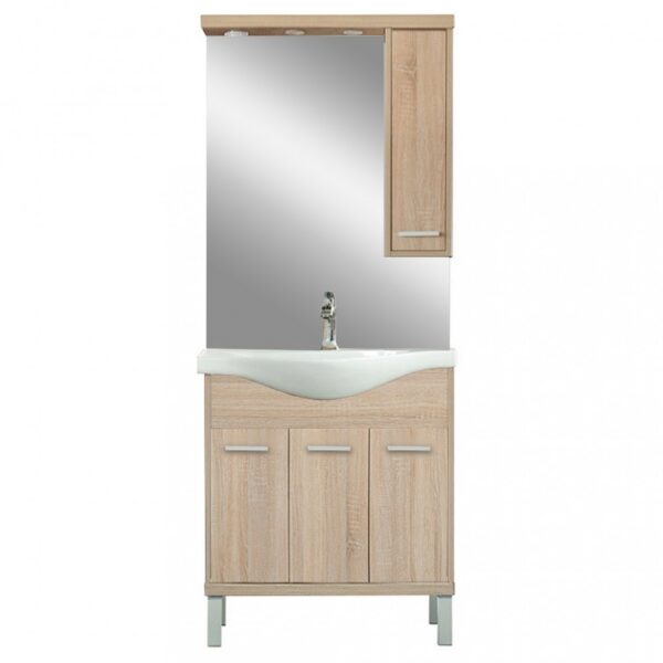 Nerva 75 komplett fürdőszoba bútor sonoma tölgy