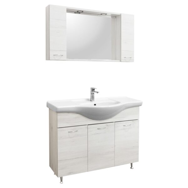 Ruben 105 komplett fürdőszoba bútor Világos Monaco tölgy