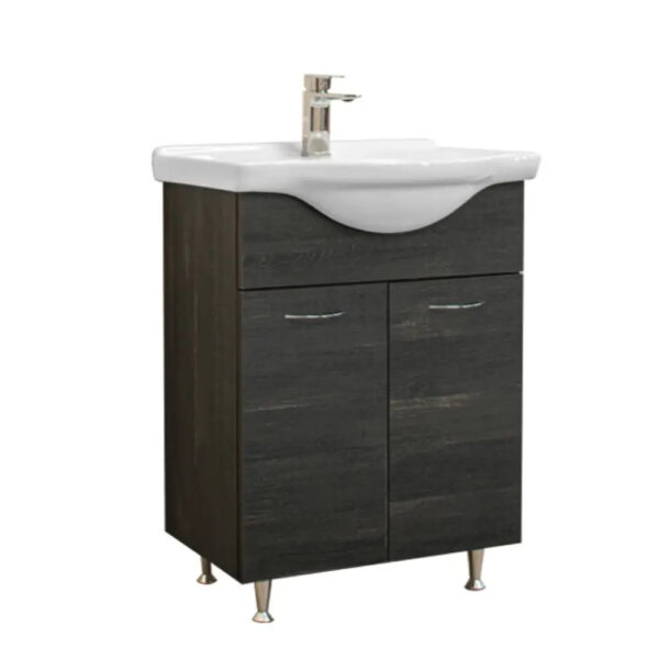 Ruben 65 alsó szekrény Fekete Freya tölgy