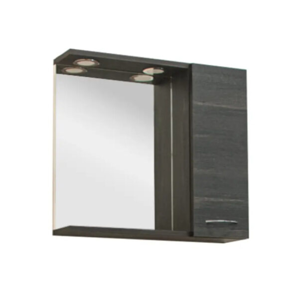 Ruben 65 fürdőszoba bútor felsőszekrény Fekete Freya tölgy