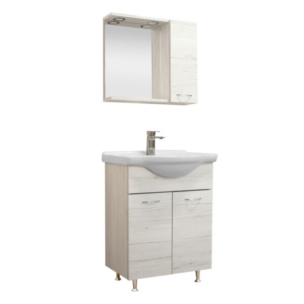 Ruben 65 komplett fürdőszoba bútor Világos Monaco tölgy