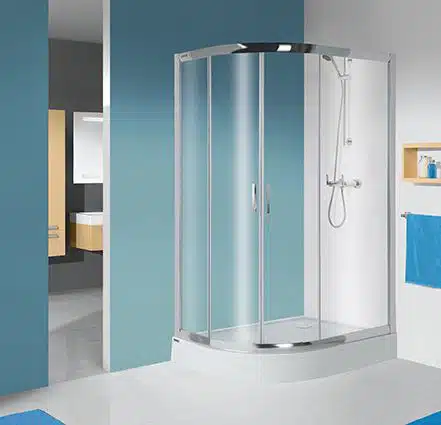 Sanplast kpl-P-KP4/TX5b- Zuhanykabin szett, aszimmetrikus