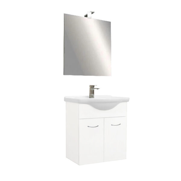 Zeus 65 komplett fürdőszoba bútor fehér