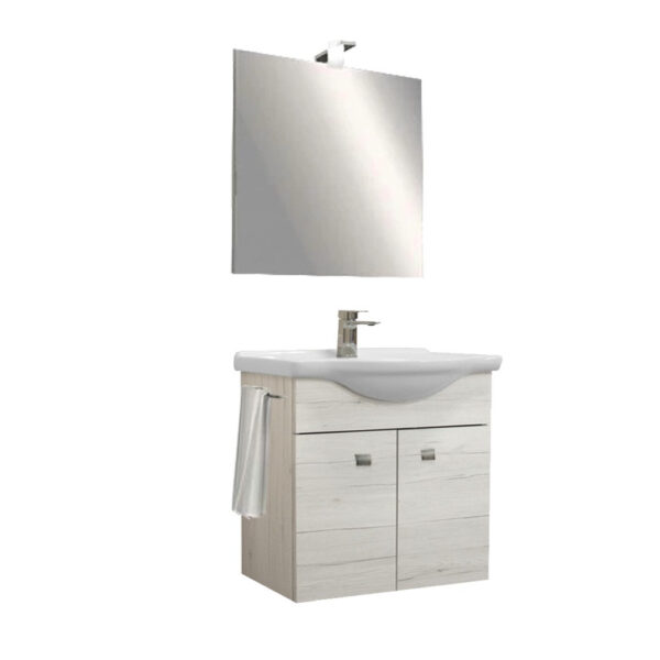 Zeus 75 komplett fürdőszoba bútor Világos Monaco tölgy