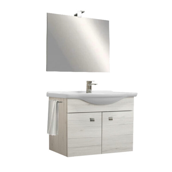 Zeus 85 komplett fürdőszoba bútor Világos Monaco tölgy